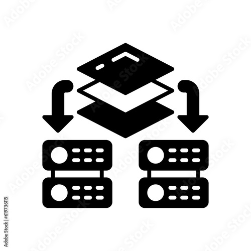 Virtualization icon in vector. Illustration