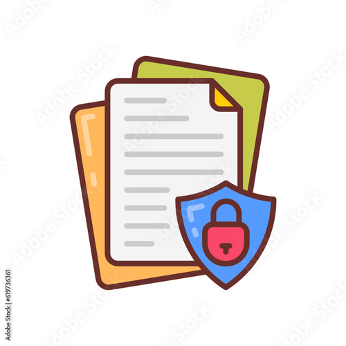 Confidential Information icon in vector. Illustration