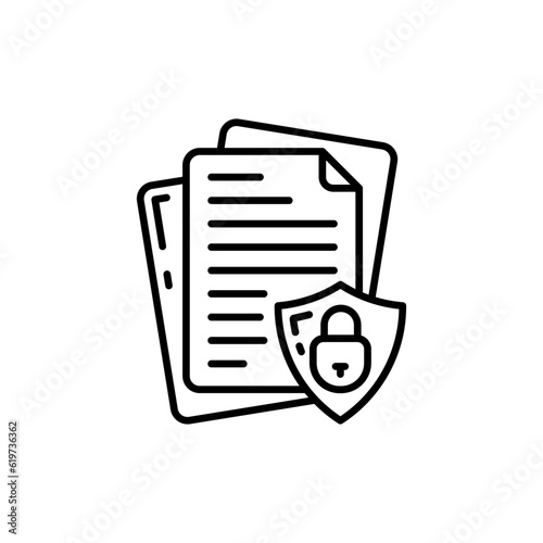 Confidential Information icon in vector. Illustration