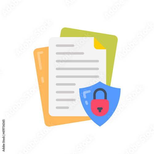 Confidential Information icon in vector. Illustration