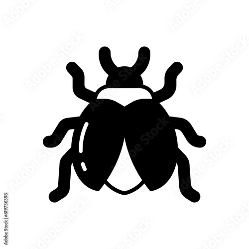 Bug icon in vector. Illustration