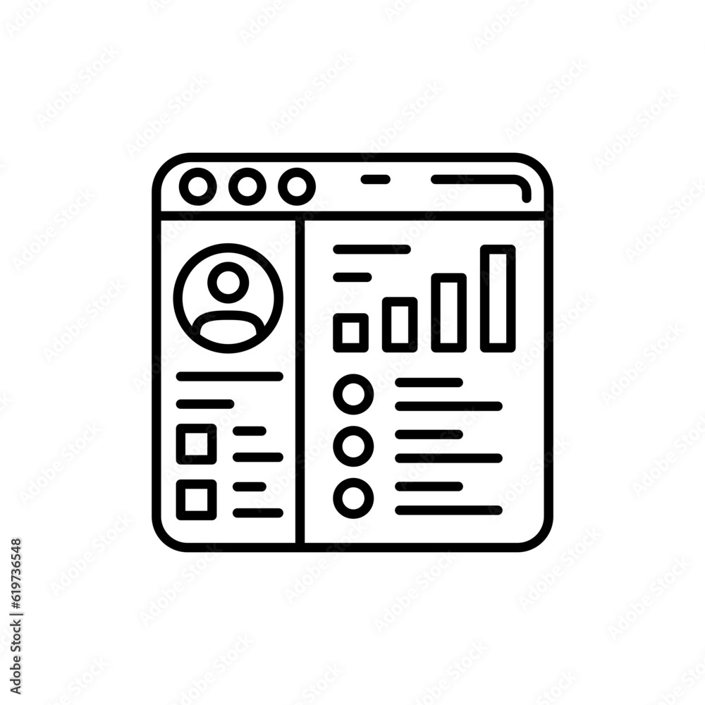 Admin Panel icon in vector. Illustration Admin Panel icon in vector. Illustration