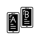 AB Testing icon in vector. Illustration