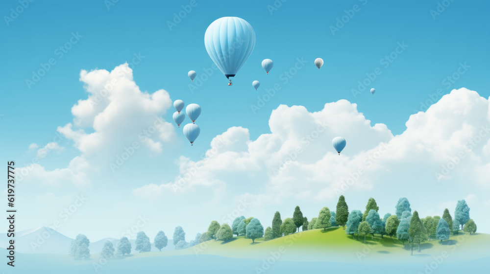 Obraz premium World Ozone Day Background, International Day for the Preservation Concept. Generative Ai