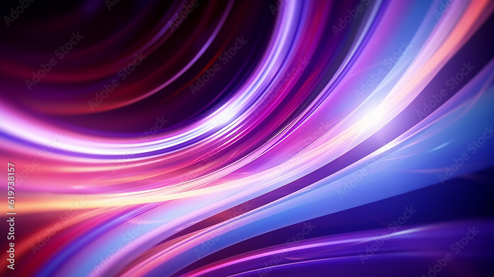 Abstract Neon Lights, Futuristic technology background with lines for network, Motion and abstract glow, vibrant colors. Generated AI Abstract Neon Lights, Futuristic technology background with lines for network, Motion and abstract glow, vibrant colors. Generated AI