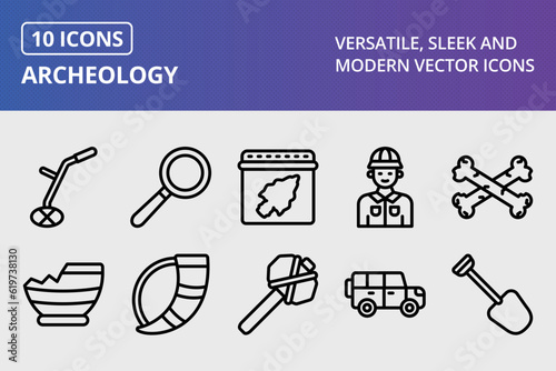 Vector Archeology Icon Set
