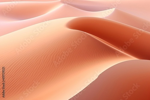 Abstract Desert Sand Dunes. Generative AI