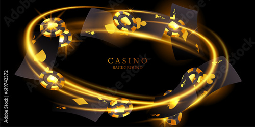casino background vector illustration for gambling poster banner elegant design
