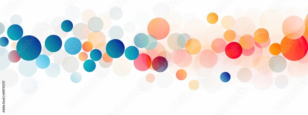 abstract background design with colorful circles