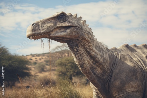 Close-Up of Argentinosaurus, Natural light, Generative AI 02