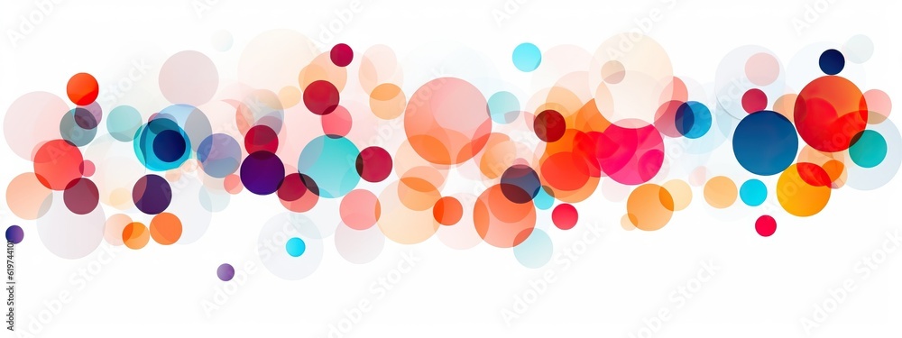 abstract background design with colorful circles