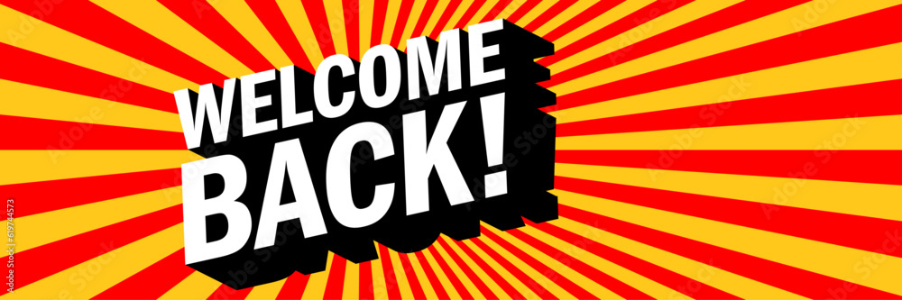 Welcome back Stock Vector Adobe Stock Welcome back Stock Vector Adobe Stock