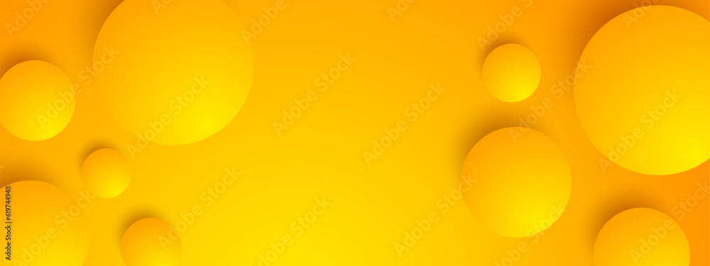 Abstract yellow square shape with futuristic concept background