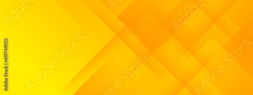 Abstract yellow square shape with futuristic concept background