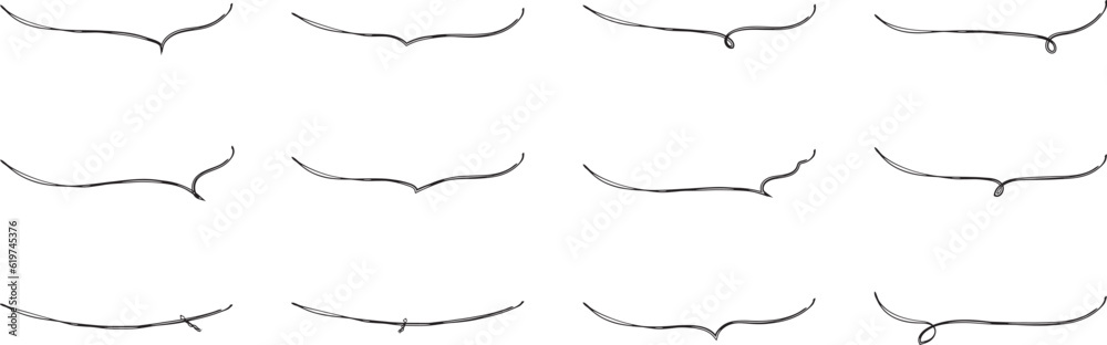 かわいい手書きの下線ふきだしセット フキダシ 吹出し 吹き出し ベクター 黒 Hand drawn simple black vector speech bubble set かわいい手書きの下線ふきだしセット フキダシ 吹出し 吹き出し ベクター 黒 Hand drawn simple black vector speech bubble set