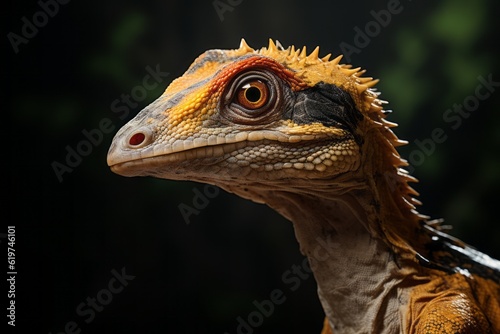 Close-Up of Compsognathus  Natural light  Generative AI