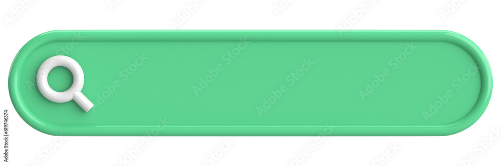 Search field. Search bar. 3D illustration. Search field. Search bar. 3D illustration.