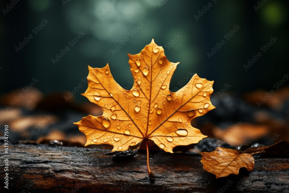 Photograph Of Sycamore Leaf Natural Light, Generative AI Photograph Of Sycamore Leaf Natural Light, Generative AI