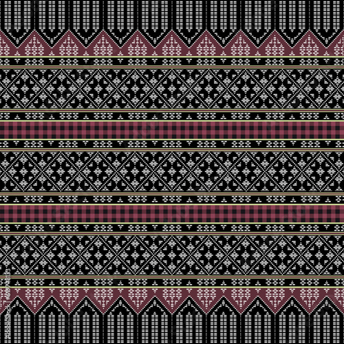 seamless geometric local culture pattern for background Can be used in textiles, clothing, jewelry, wallpaper, cloth, vector images.