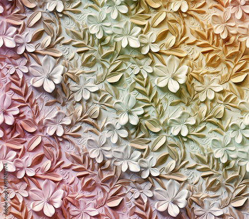 3D Flower Seamless Pattern © imane