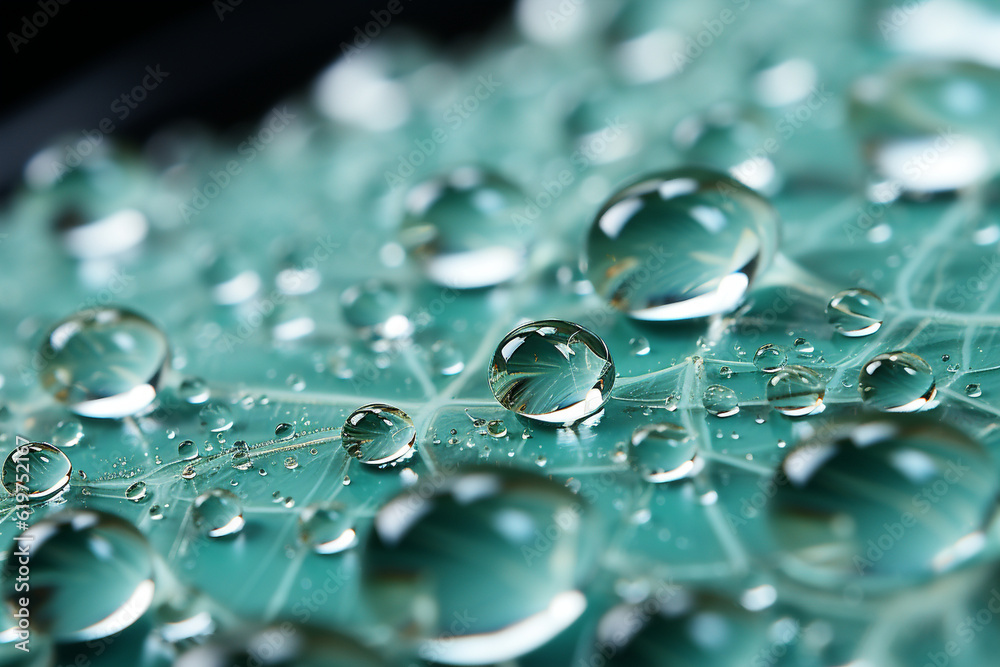 Dewdrops on a spider's silk thread, macro, image should convey delicacy Wallpaper Generative AI Dewdrops on a spider's silk thread, macro, image should convey delicacy Wallpaper Generative AI