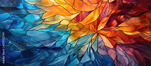 Abstract colorful stained glass background 