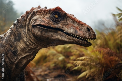 Close-Up of Edmontosaurus, Natural light, Generative AI © Giantdesign