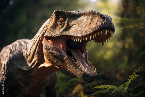 Close-Up of Giganotosaurus, Natural light, Generative AI © Giantdesign