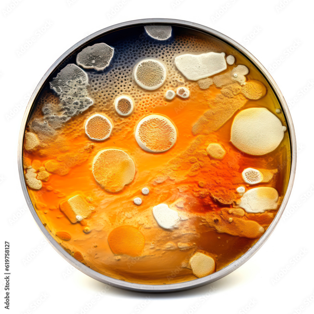 petri dish with bacteria, living tissues, laboratory lighting, macro, research and experiments concept, design element, isolated on white petri dish with bacteria, living tissues, laboratory lighting, macro, research and experiments concept, design element, isolated on white
