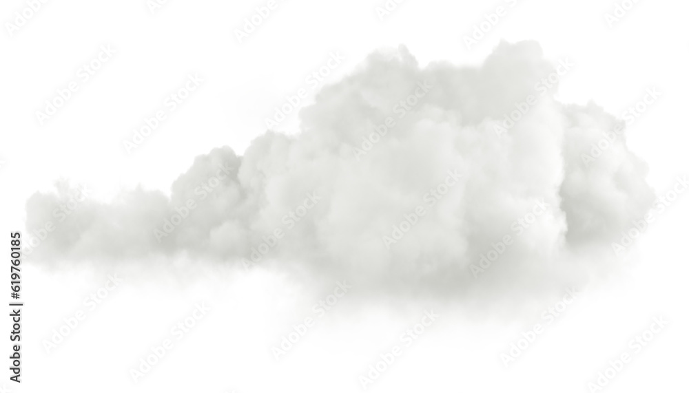 Real weather cloud atmosphere on transparent backgrounds specials effect 3d render png
