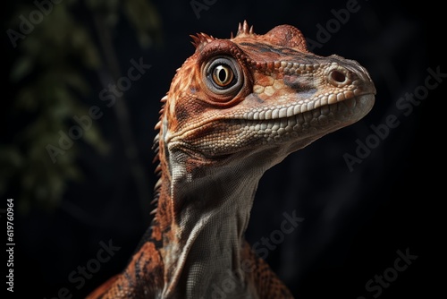 Close-Up of Hypsilophodon, Natural light, Generative AI © Giantdesign