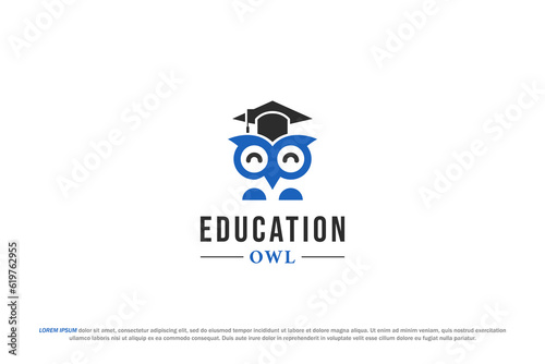 logo owl gown education scholar bird animal
