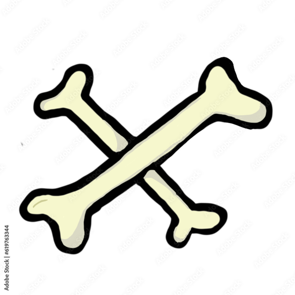 Bone symbols sign icon element Bone symbols sign icon element