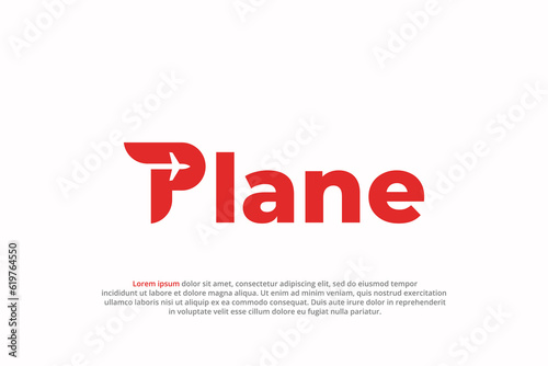 logo letter p plane aircraft fly