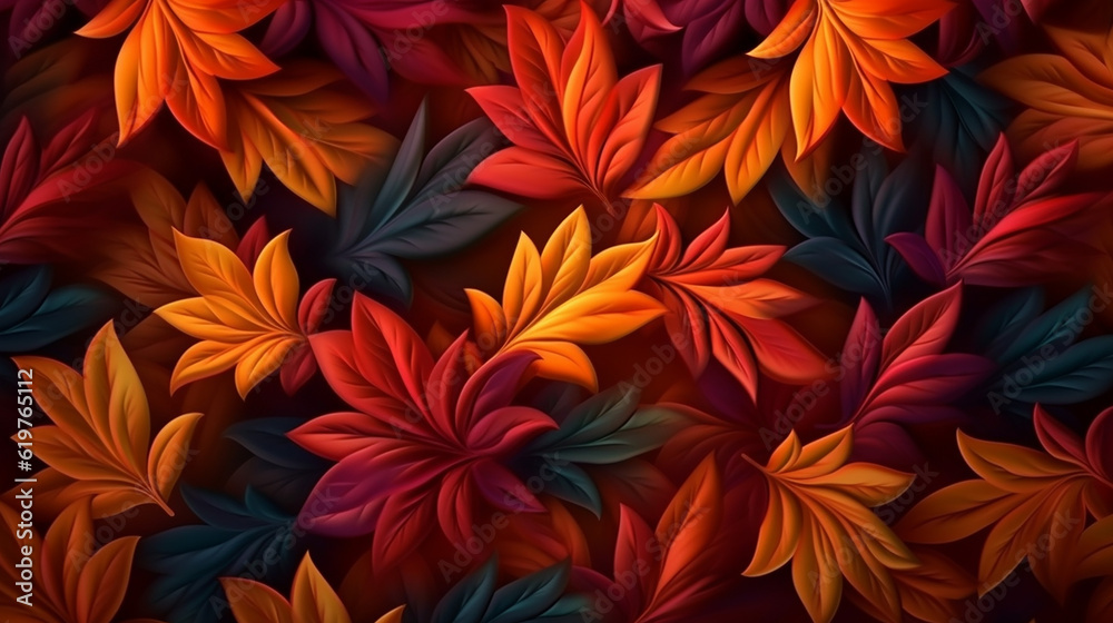 realistic autumn fall leaves. Autum background realistic autumn fall leaves. Autum background