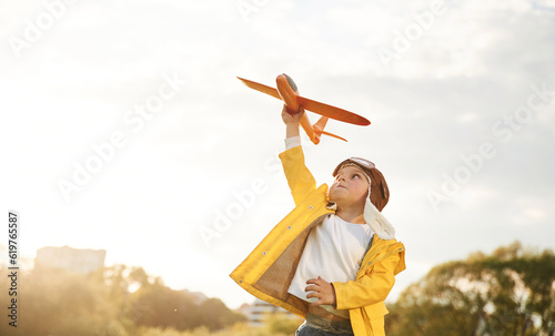 Canvas Print In yellow colored jacket