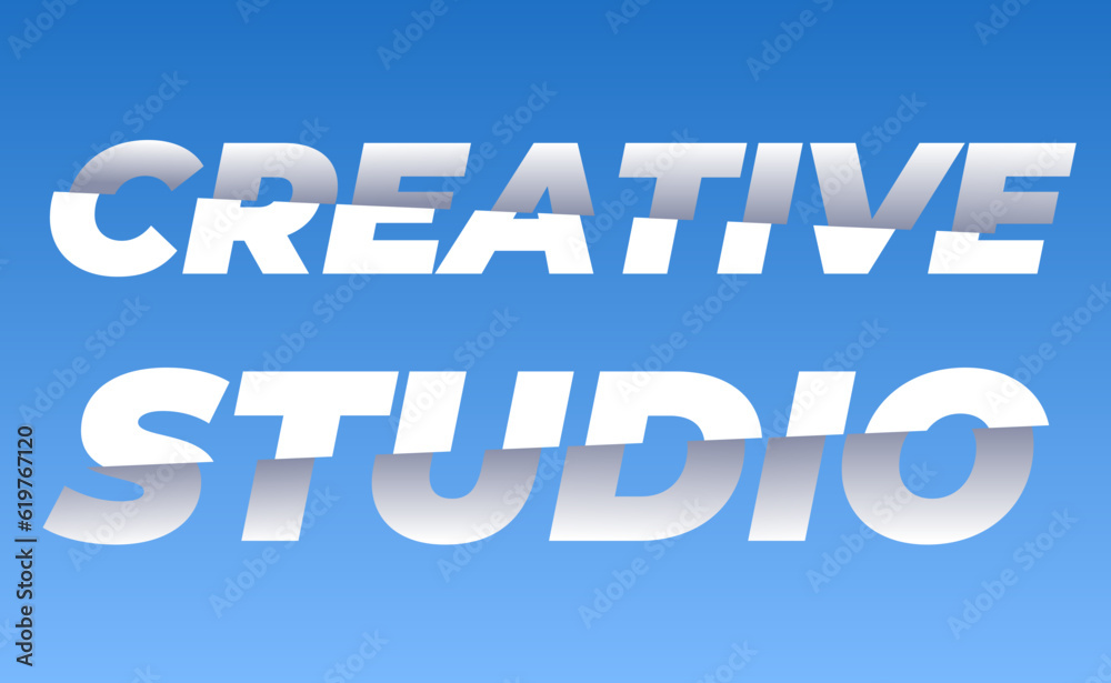 Advertising studio. Vector illustration of an advertising poster. Sketch for creativity. Advertising studio. Vector illustration of an advertising poster. Sketch for creativity.