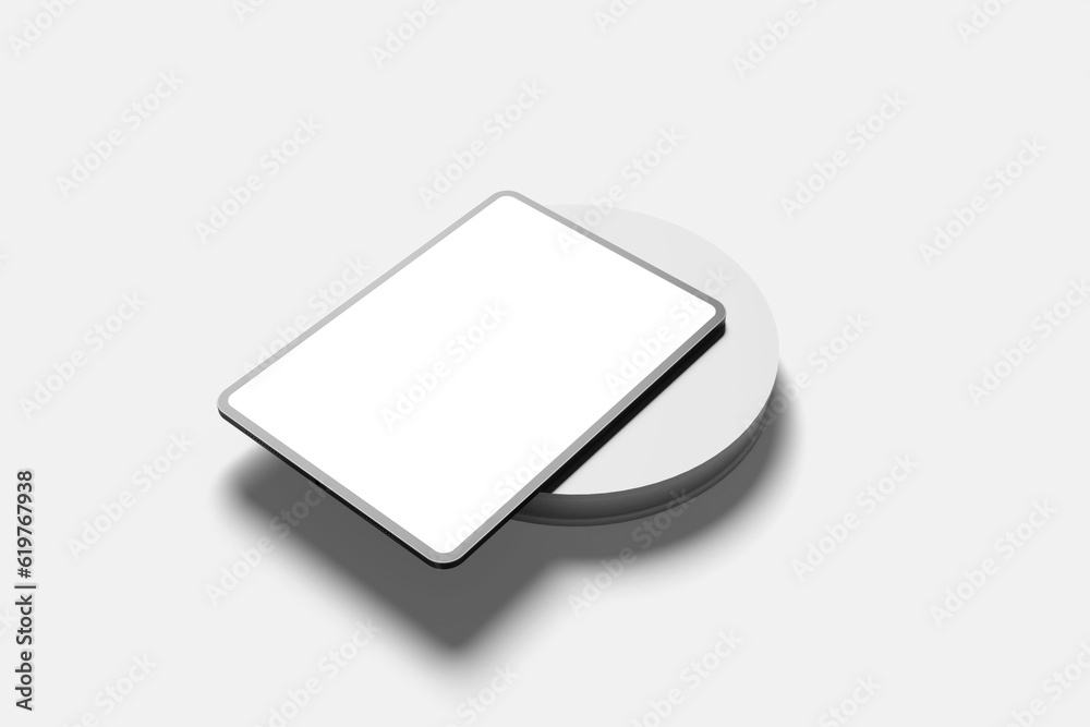 Floating Tablet Mockup for UI Design Floating Tablet Mockup for UI Design