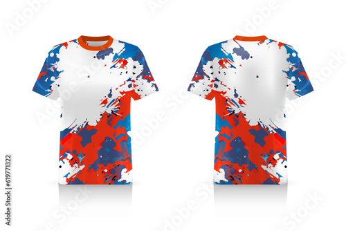 Specification Soccer Sport mockup , Esports Gaming T Shirt Jersey template. mock up uniform . Vector Illustration design