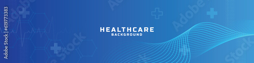Healthcare theme background linkedin banner