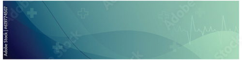 Modern medical linkedin banner background