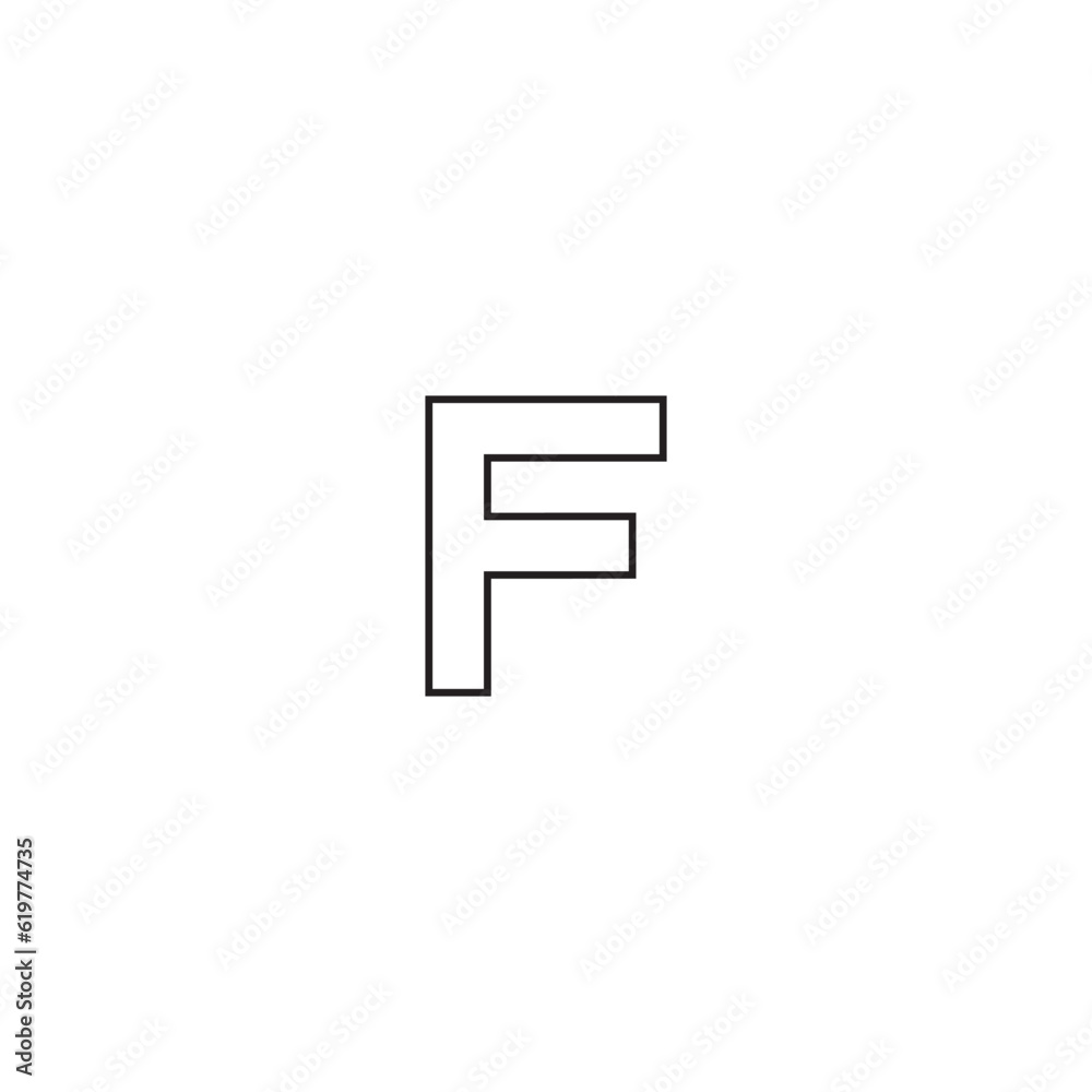 Font letter logo design with background. Font letter logo design with background.
