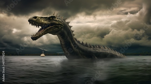Nessie, the famed lake monster of Loch Ness in Scotland © Tremens Productions