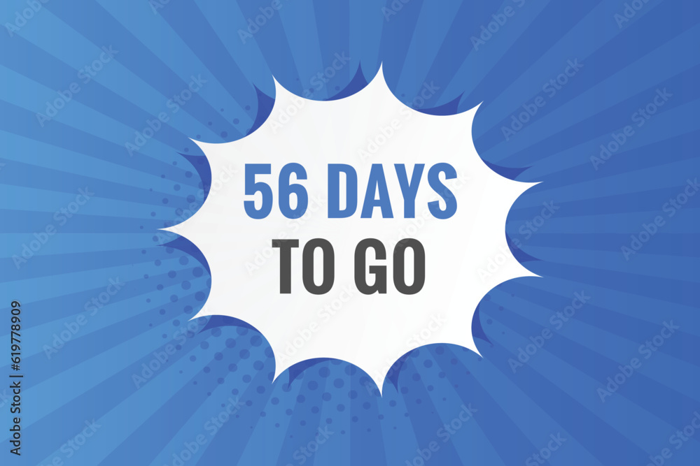 56 days to go countdown template. 56 day Countdown left days banner design
56 days to go countdown template. 56 day Countdown left days banner design