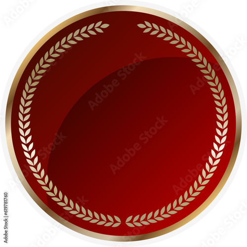 Luxury design round shining medal