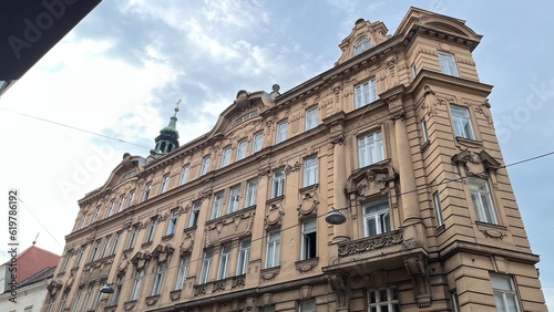 the facade of the cathedral