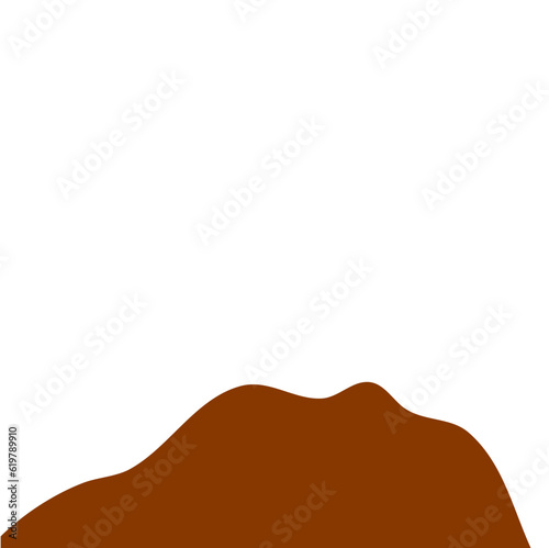 Brown Peak Mountain Illustration