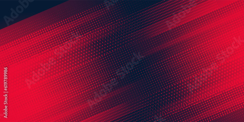 Abstract speed lines style orange color halftone banner design template. Vector illustration.