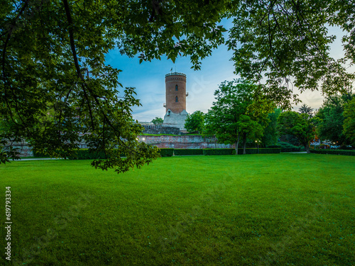 Old castle in the park