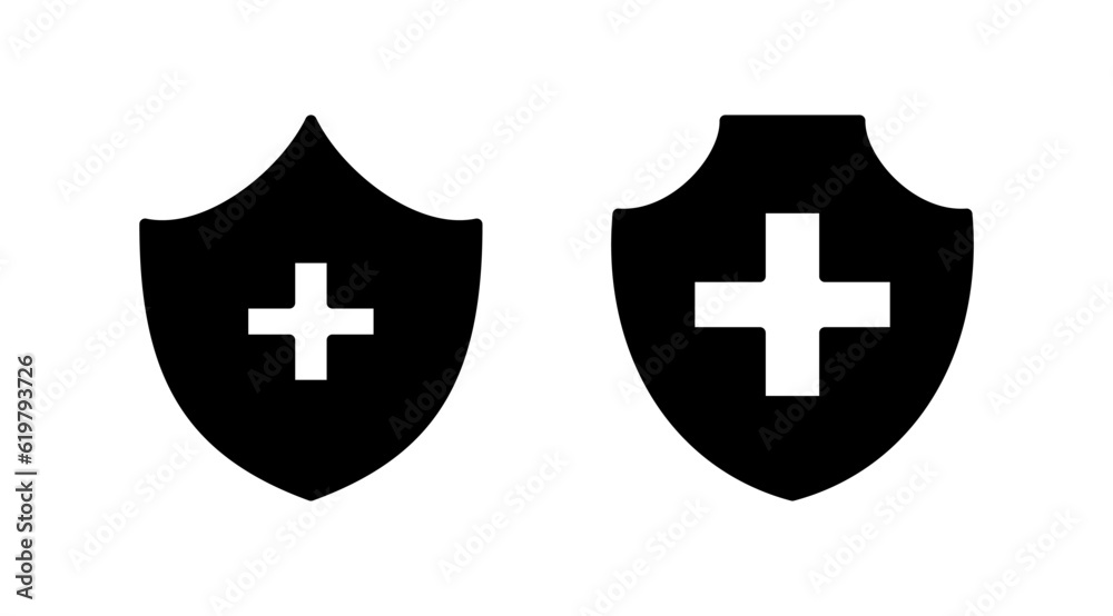 Fototapeta premium Health insurance icon vector. medical insurance icon